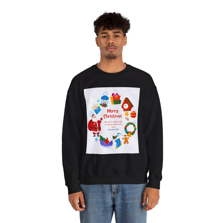 Christmas Sweatshirt, Crewneck, unique, heavy weight, available in 5 colors and 6 sizes