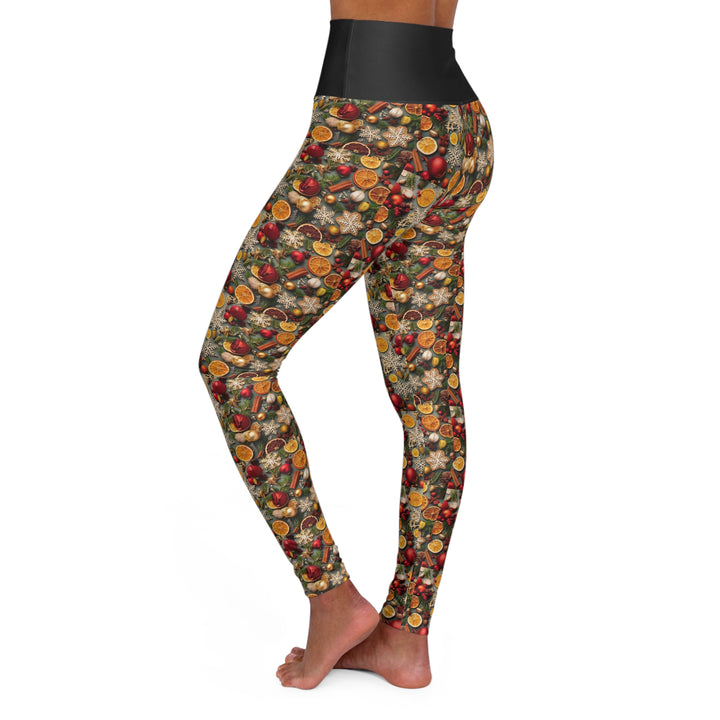 Womans's Christmas Spice High Waisted Yoga Leggings