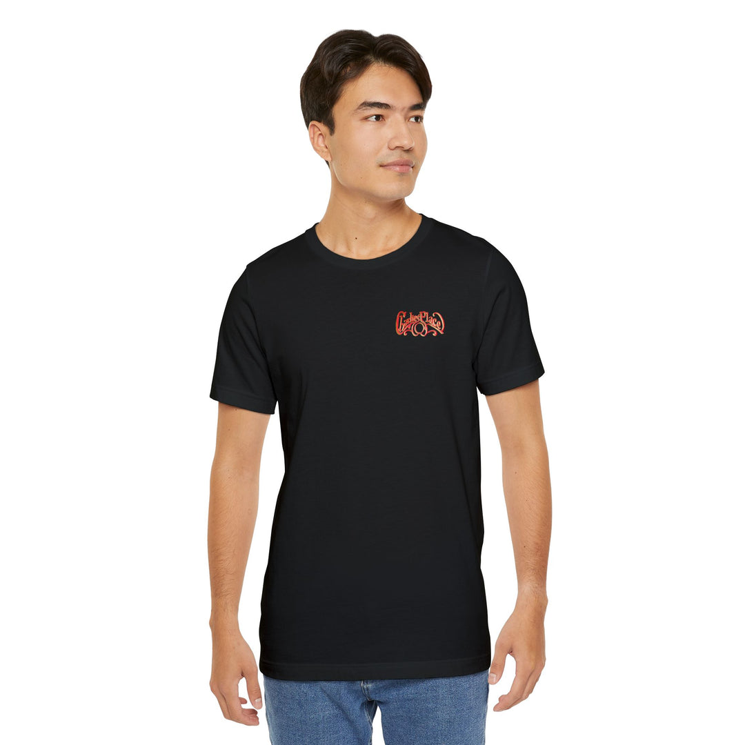 Charlies Place Work T-Shirt, single sided (front), crew neck, 7 colors, 8 sizes