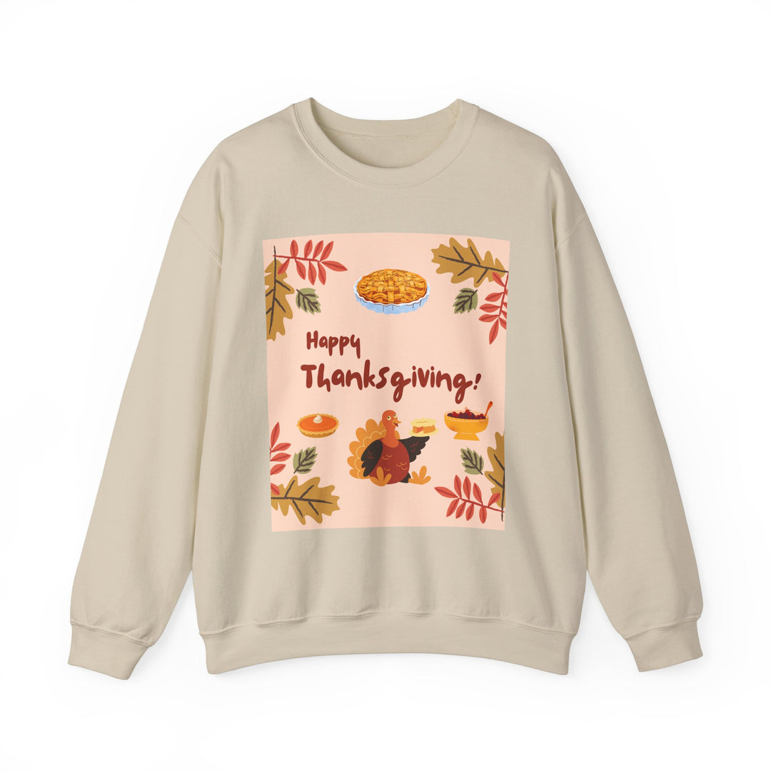 Thanksgiving Sweatshirt, Crewneck, unique, heavy weight, available in 6 colors and 6 sizes