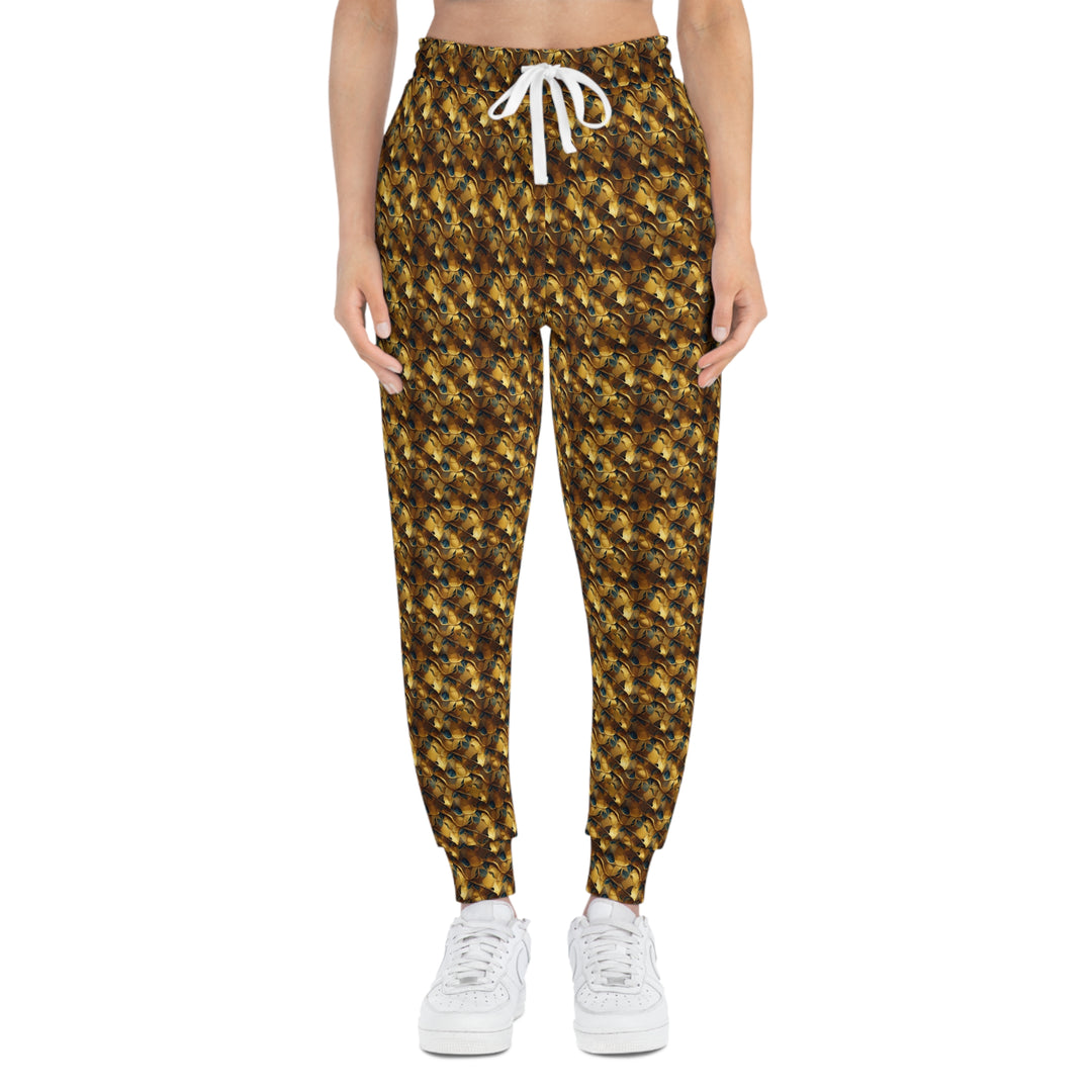 Gold Camo Unisex Athletic Joggers. 1 color, 6 sizes