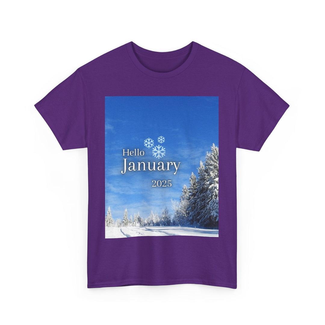 Hello Month of January 2025 T-shirt changing seasons