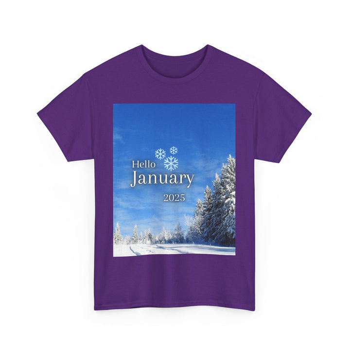 Hello Month of January 2025 T-shirt changing seasons
