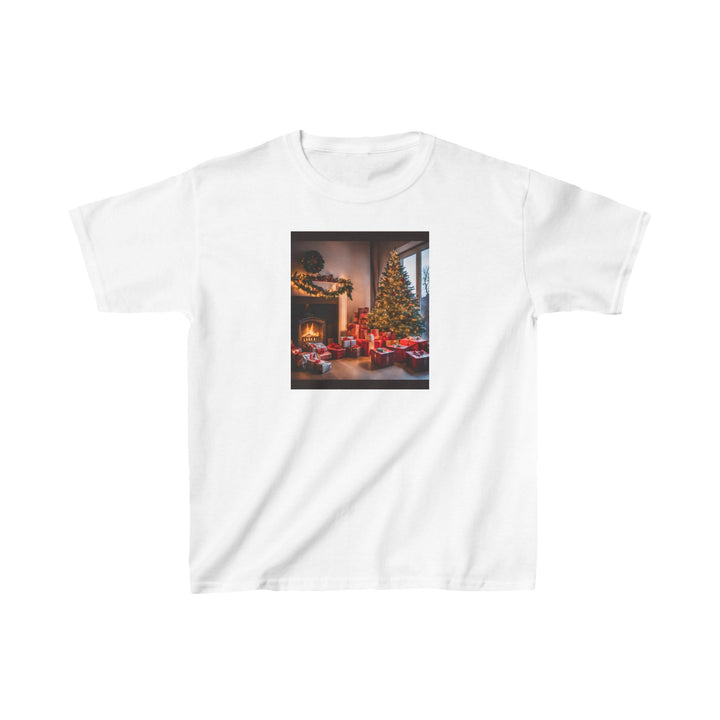 First Look Christmas Morning Kids Heavy Cotton™ Tee, 6 colors, 5 sizes