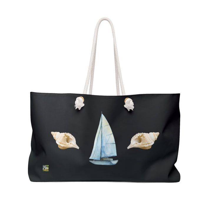 Black 'Sail Away' Summer Beach Bag - "Capture the Magic of Summer: a Beach Bag That Bring Back Memories of a day in the sun"