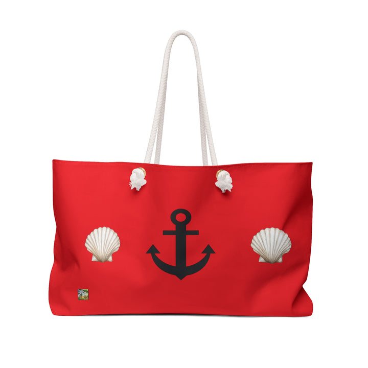 Red 'Anchors Away' Summer Beach Bag - "Capture the Magic of Summer: a Beach Bag That Bring Back Memories of a day in the sun"