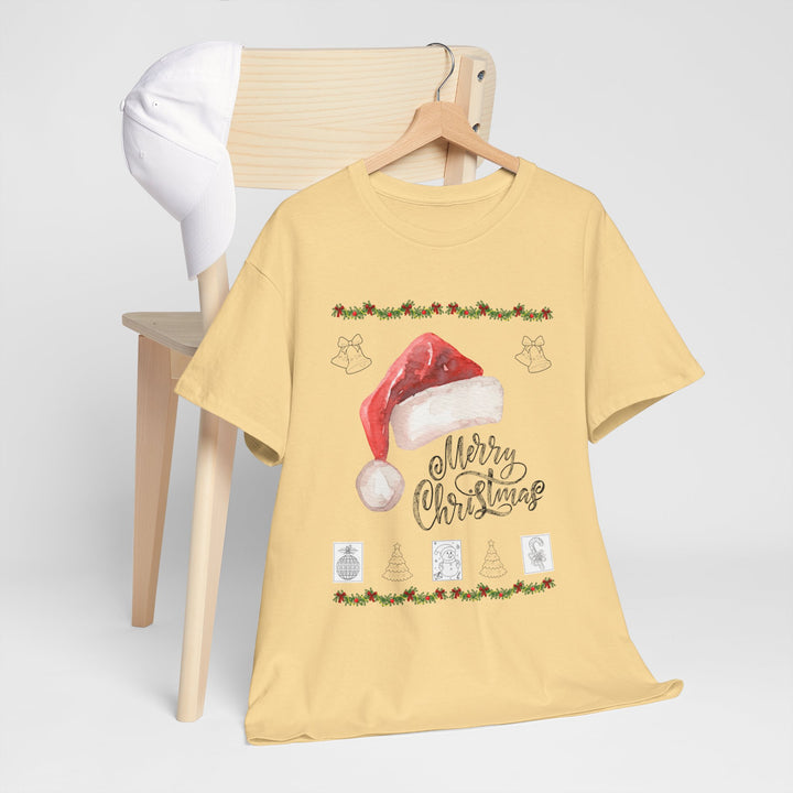 Santa Hat T-shirt, Unisex, Christmas, 6 colors, 8 sizes