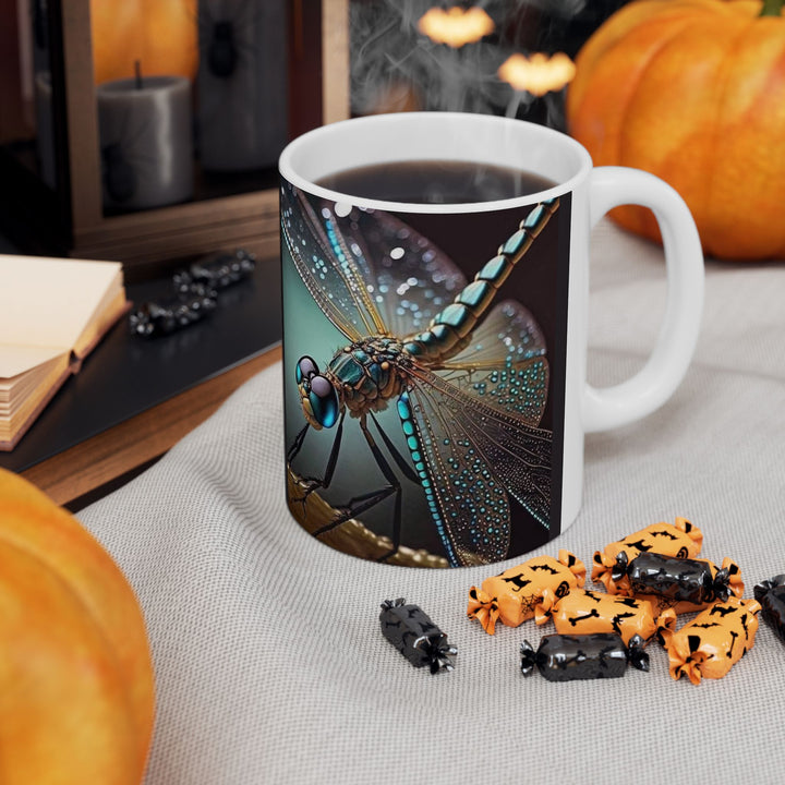 Dragonfly 11oz,15oz Ceramic Mug, Unique Design, great Gift Idea, create Home Brew Joy