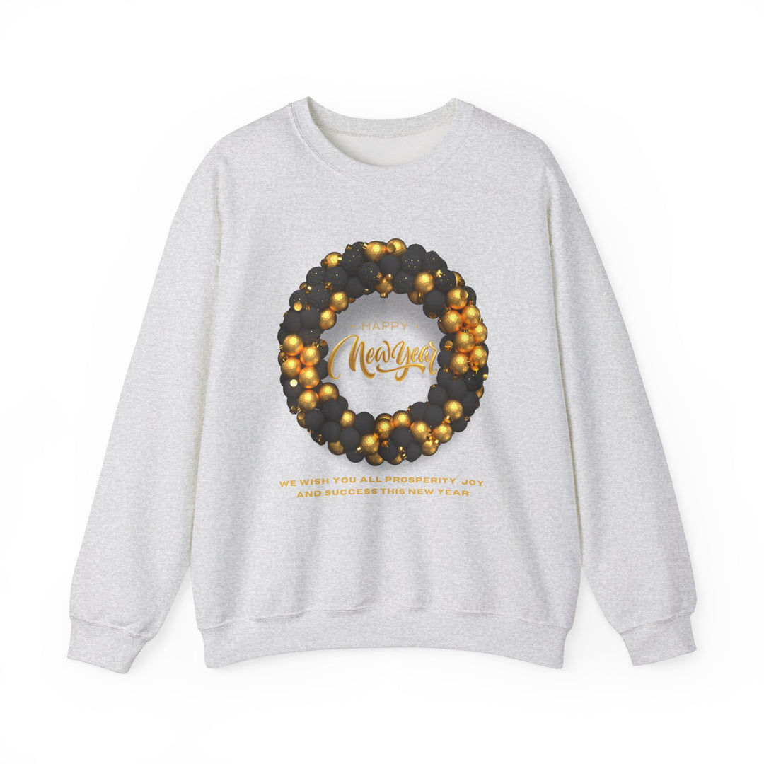 Black & Gold Wreath Sweatshirt, Crewneck, unique