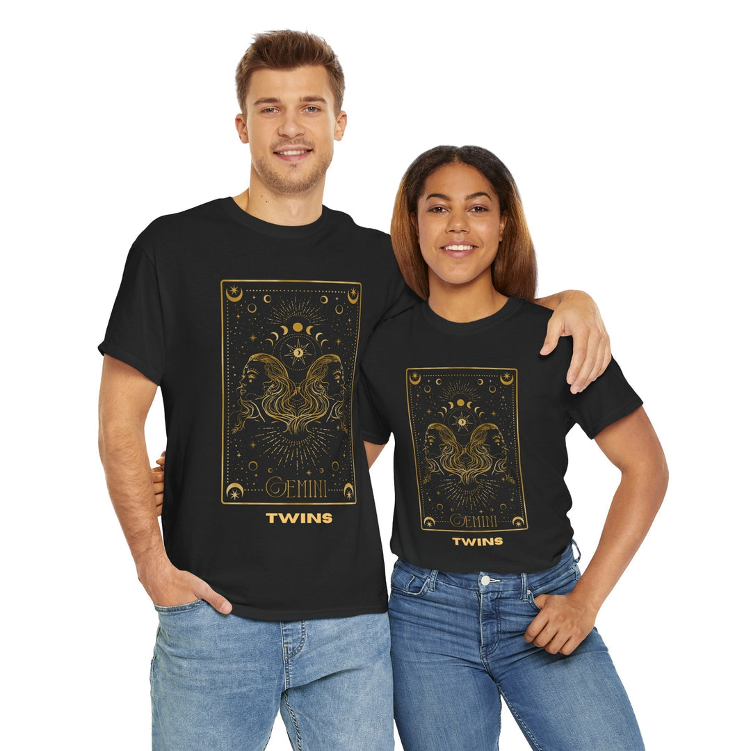 Zodiac Gemini T-shirt Zodiac signs Colorful unisex 4 colors 8 sizes