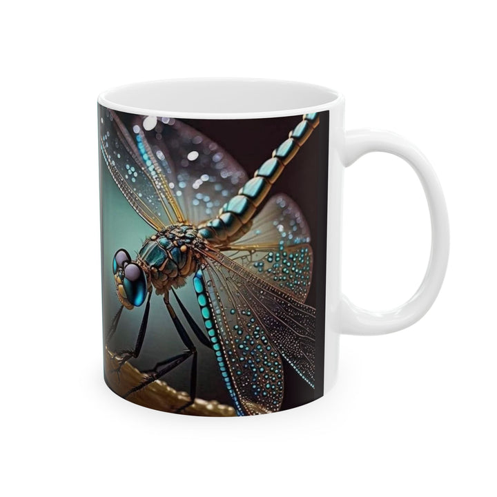 Dragonfly 11oz,15oz Ceramic Mug, Unique Design, great Gift Idea, create Home Brew Joy