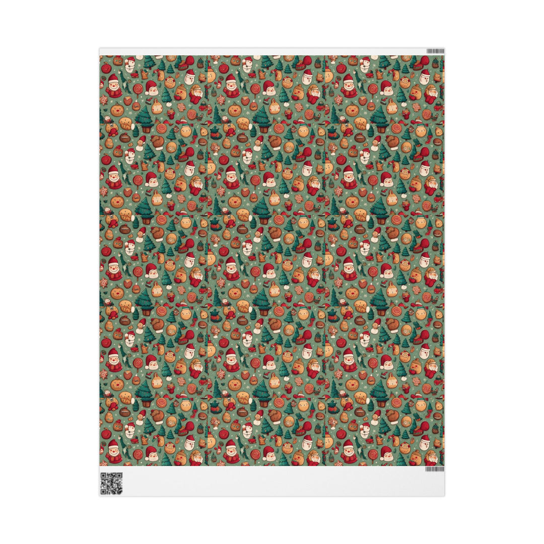 Christmas Santa Wrapping Paper, Mate or Glossy