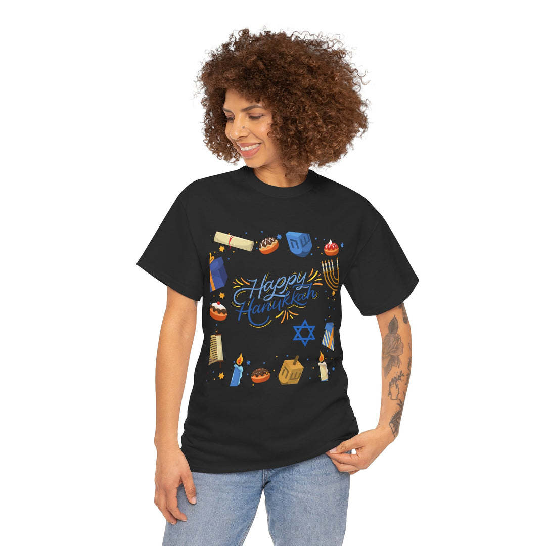 Happy Hanukkah T-shirt, Unisex, Christmas , 6 colors, 8 sizes