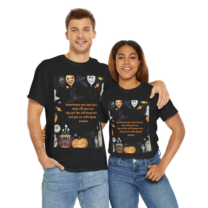 Witch's Hat Spooky Season T-shirt, Colorful, unisex, 4 colors, 8 sizes