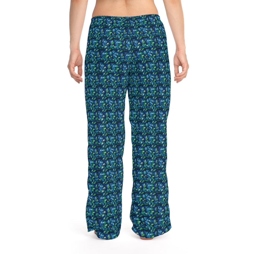 Green Blue Women's Pajama Pants