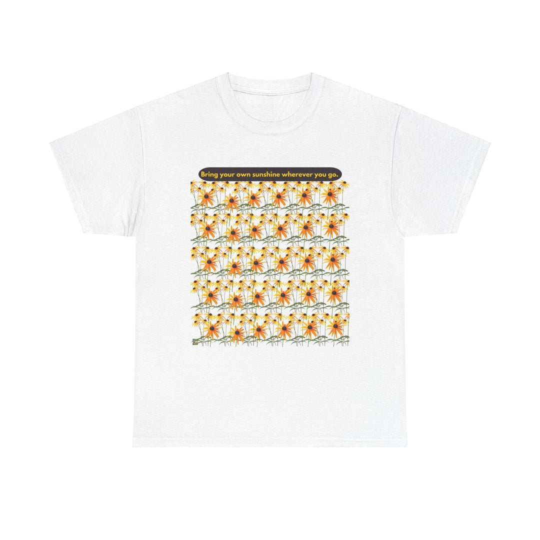 Sunshine T-shirt Cheerful Black Eyed Susan flowers unisex