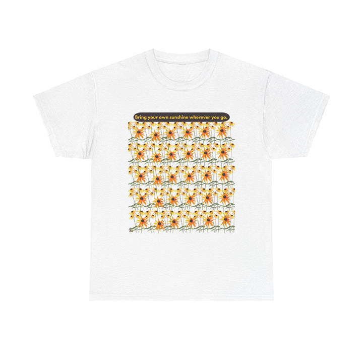 Sunshine T-shirt Cheerful Black Eyed Susan flowers unisex
