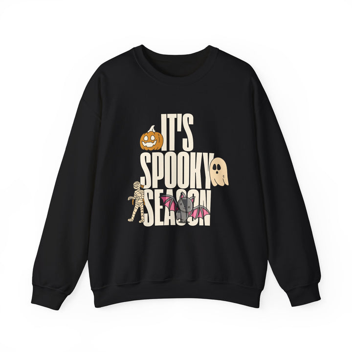 Spooky Season Sweatshirt, Crewneck, unique, heavy weight, available in 4 colors and 6 sizes