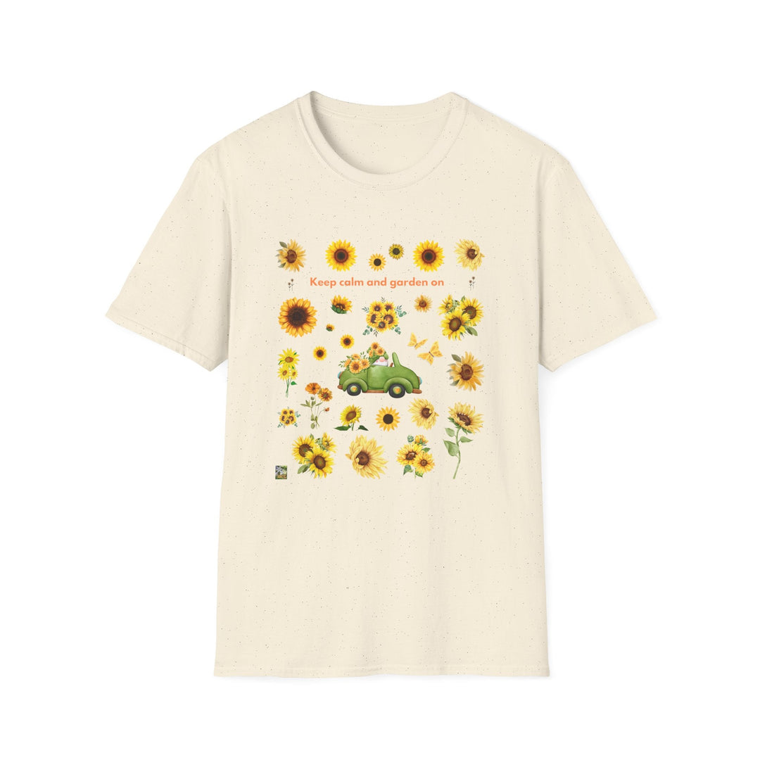 Sunflower Vibes T-Shirt 70s throwback Sunflowers VW bug unisex