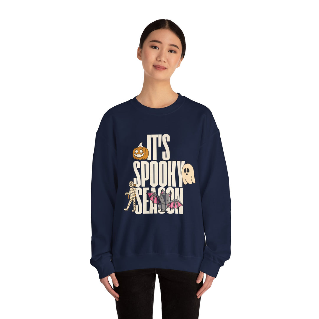 Spooky Season Sweatshirt, Crewneck, unique, heavy weight, available in 4 colors and 6 sizes