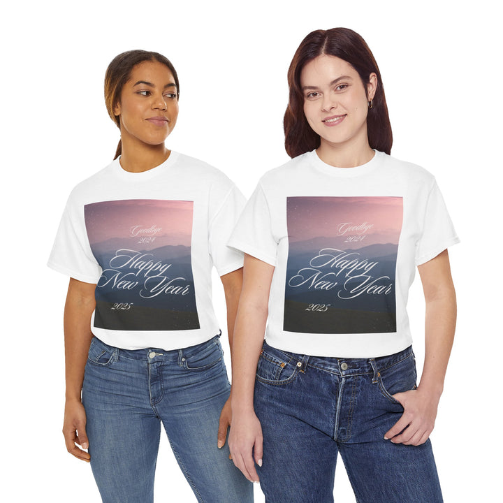 Goodbye 2024, Happy New Year 2025 T-shirt, Unisex, Christmas, 8 colors, 8 sizes