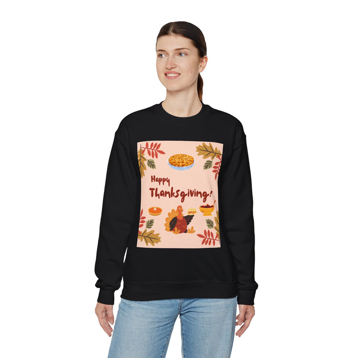 Thanksgiving turkey Sweatshirt, Crewneck, unique, heavy weight, available in 4 colors and 6 sizes