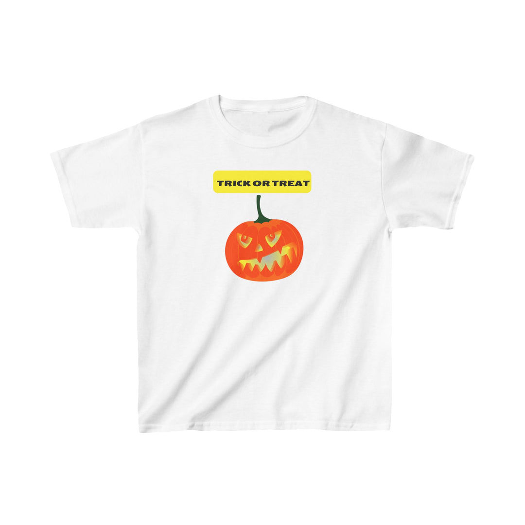 Halloween Angry Pumpkin Kids Heavy Cotton™ Tee, 5 colors, 5 sizes