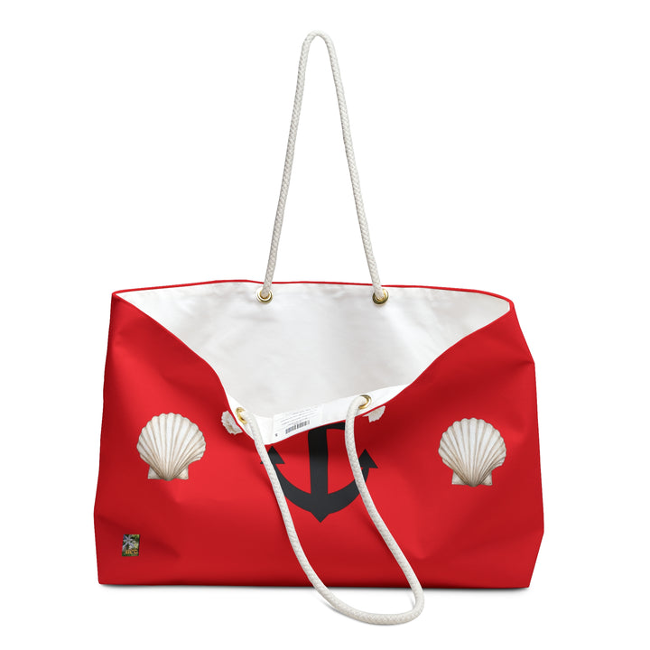 Red 'Anchors Away' Summer Beach Bag - "Capture the Magic of Summer: a Beach Bag That Bring Back Memories of a day in the sun"