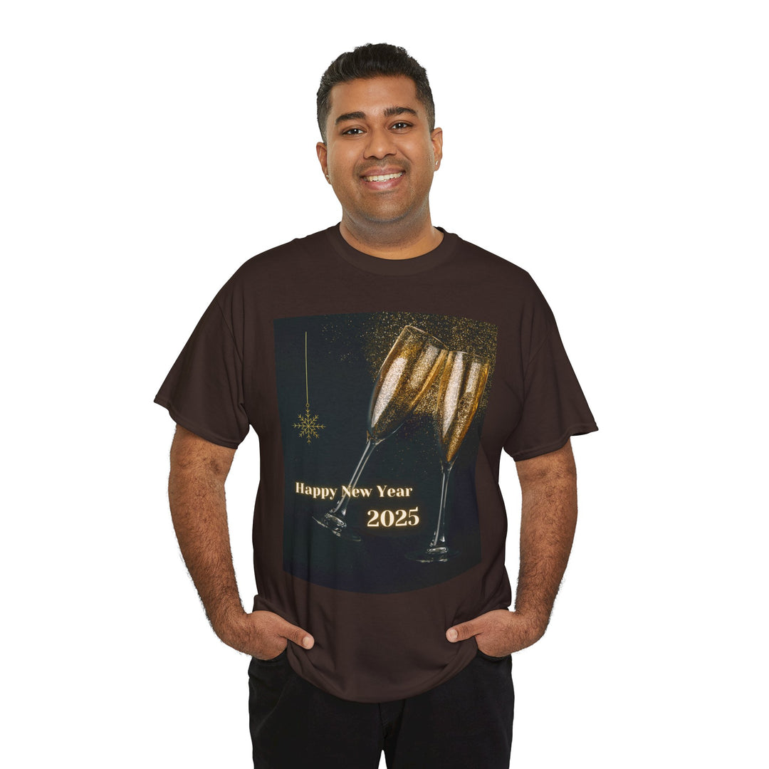Happy New Year 2025 T-shirt, Unisex, Christmas, 8 colors, 8 sizes
