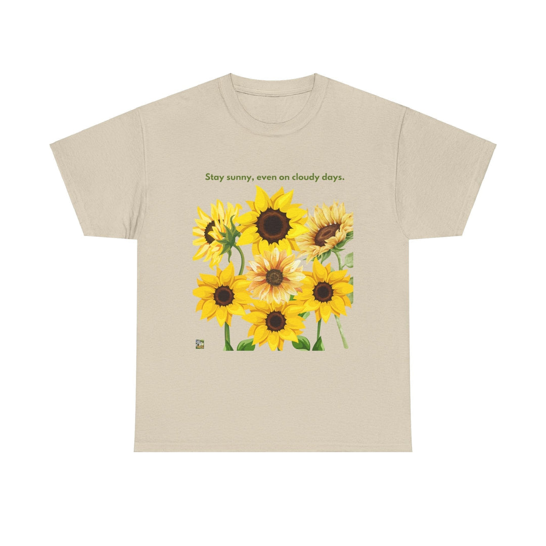 Sunflower Days Heavy T-shirt Cheerful Bright up-lifting unisex