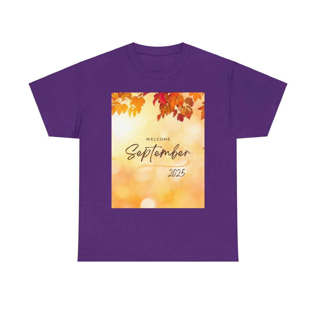 Hello Month of September 2025 T-shirt changing seasons