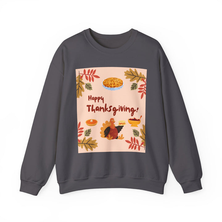 Thanksgiving Sweatshirt, Crewneck, unique, heavy weight, available in 6 colors and 6 sizes