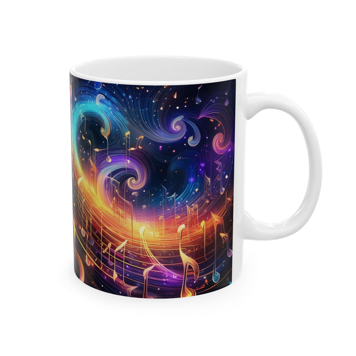 Music Notes 11oz,15oz Ceramic Mug, , Unique Design, Great Gift Idea, create Home Brew Joy