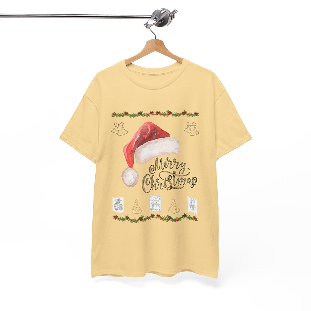 Santa Hat T-shirt, Unisex, Christmas, 6 colors, 8 sizes