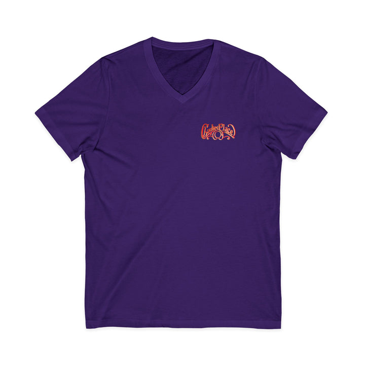 Charlie's Place Work T-shirt, V-Neck, two sided (front & back), 6 colors, 5 sizes