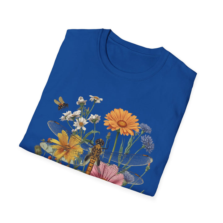 Dragonfly & Wildflower Tee, 6 colors, 5 sizes
