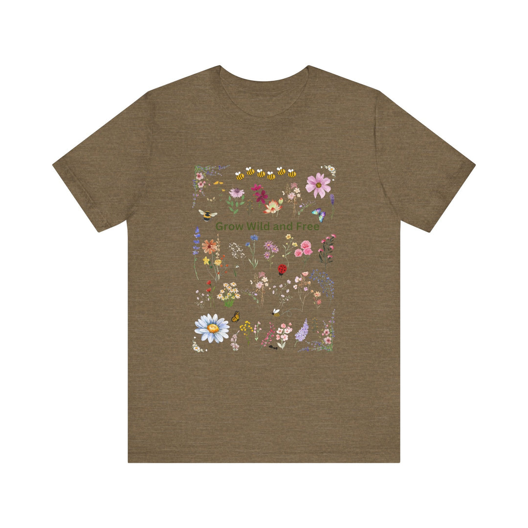 Gardener's Wildflower Boquete t-shirt Jersey Short Sleeve unisex
