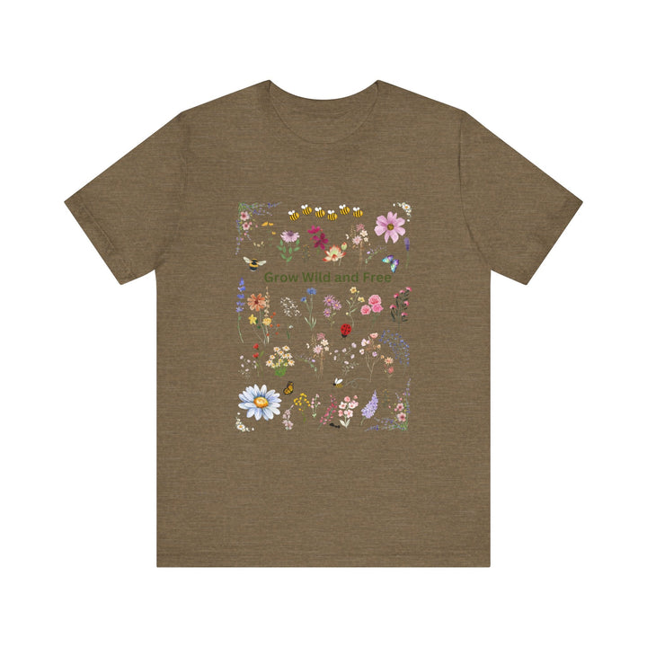 Gardener's Wildflower Boquete t-shirt Jersey Short Sleeve unisex