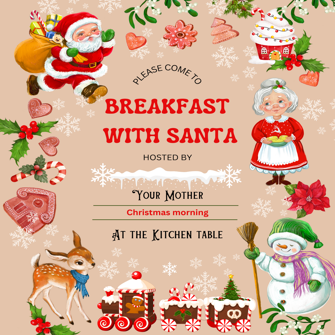 Breakfast with Santa Invite Kids Heavy Cotton™ Tee