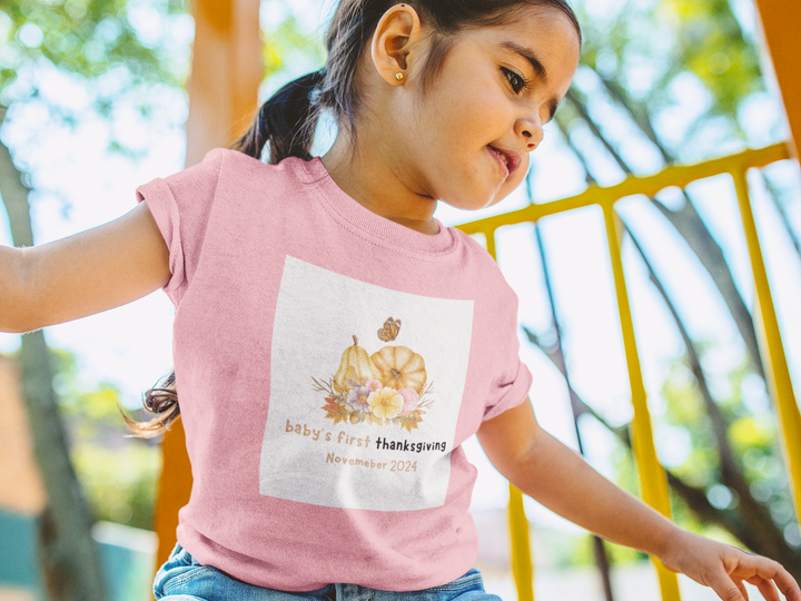 My First Thanksgiving Kids Heavy Cotton™ Tee, 6 colors, 5 sizes