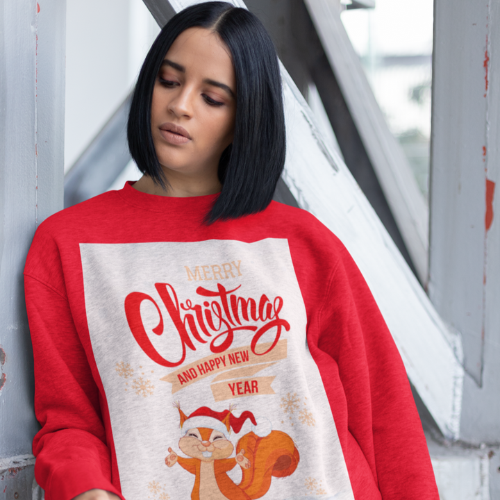 Chipmunk Holiday Wish Sweatshirt, Crewneck, unique