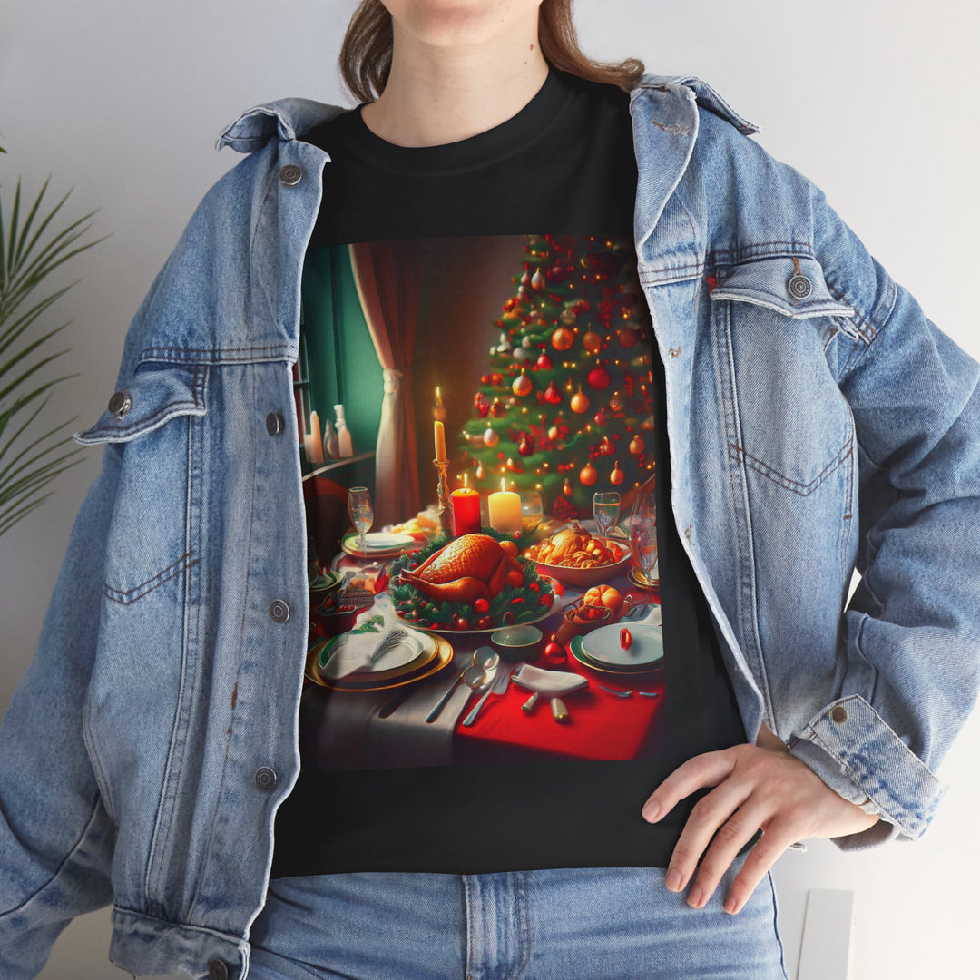 Christmas Dinner Table T-shirt, Unisex, Christmas