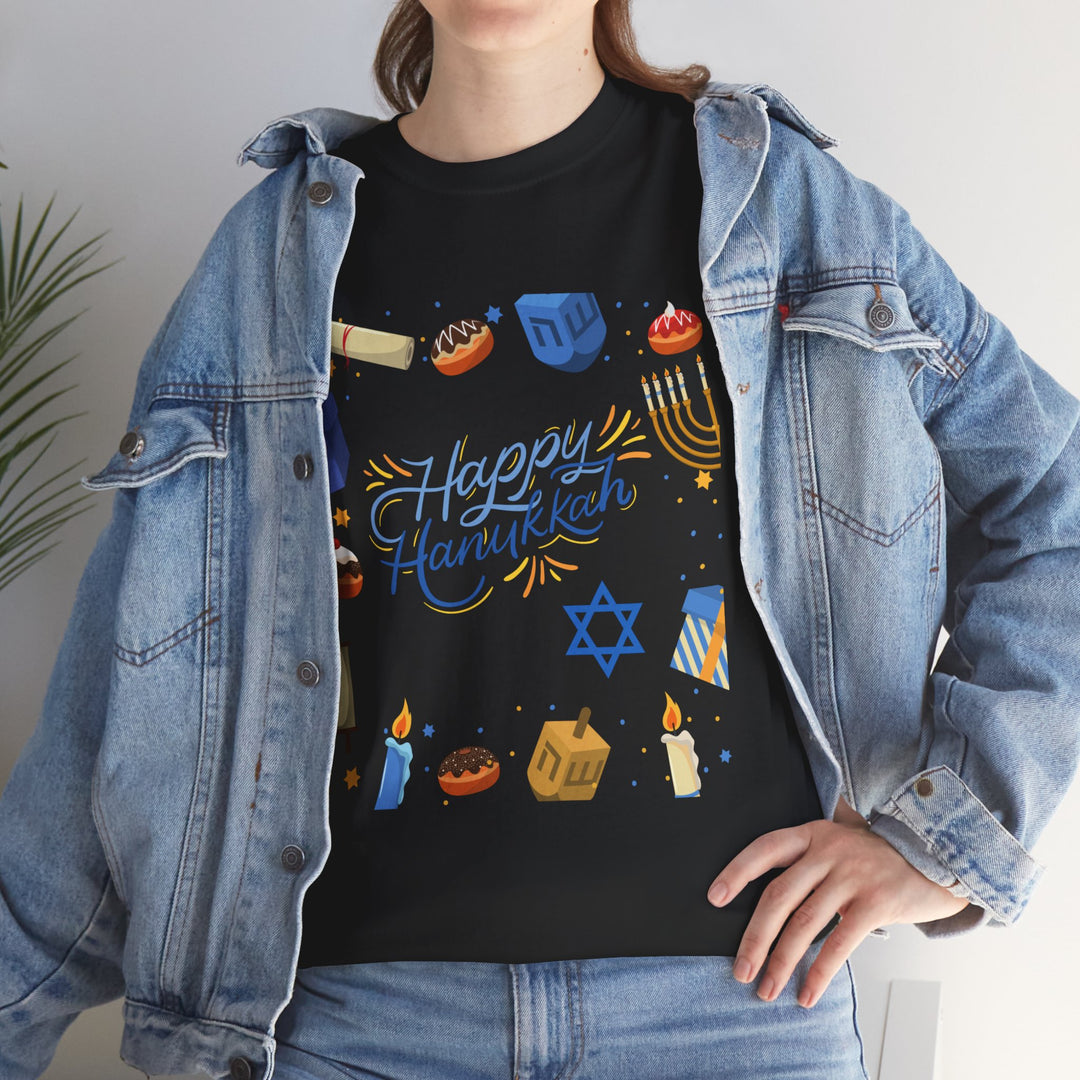 Happy Hanukkah T-shirt, Unisex, Christmas , 6 colors, 8 sizes