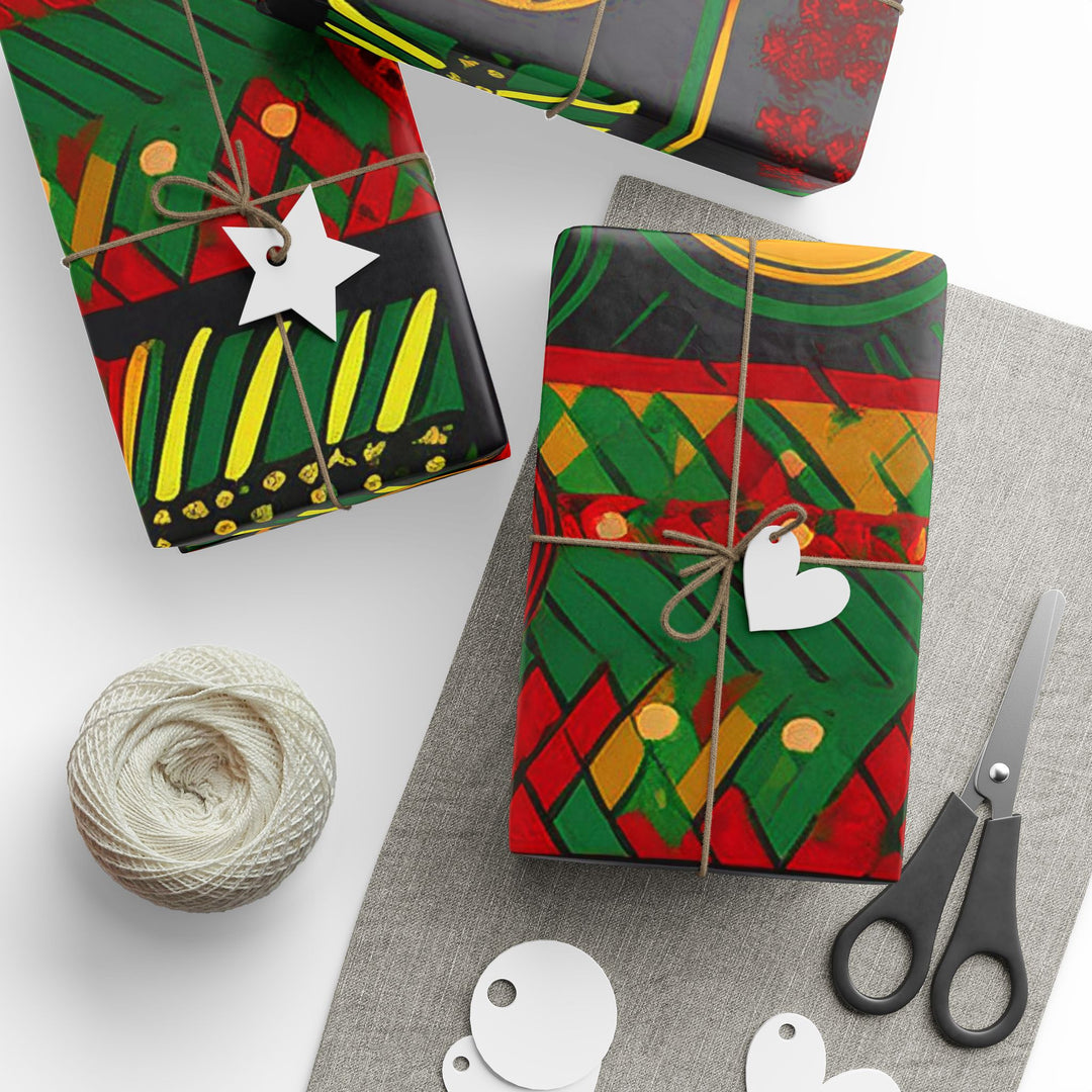 Kwanzaa Wrapping Paper, available in 3 size lengths