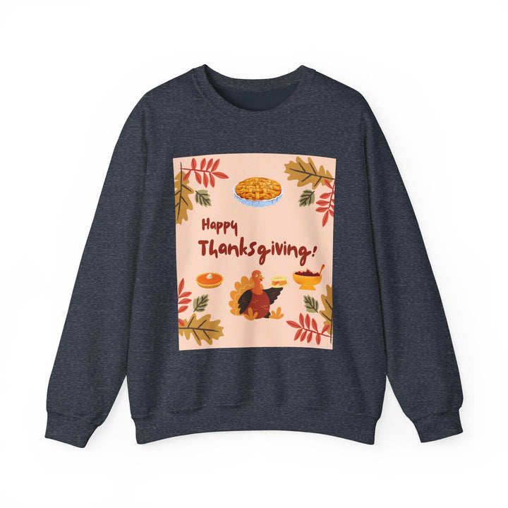 Thanksgiving Sweatshirt, Crewneck, unique, heavy weight, available in 6 colors and 6 sizes