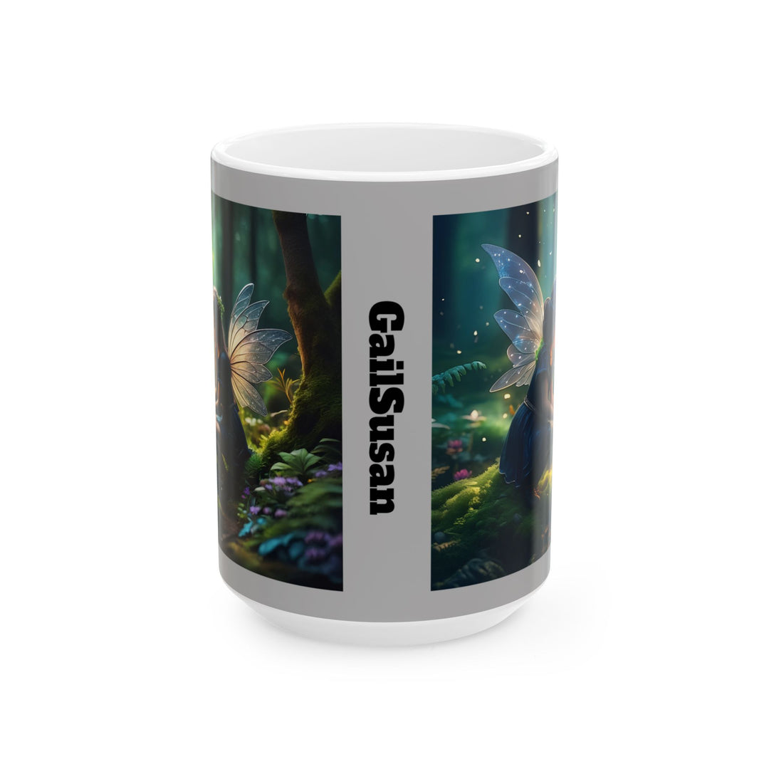 Fairy Gardener 11oz, 15oz Customized Ceramic Mug, Unique Design, great Gift Idea, create Home Brew Joy, Customized
