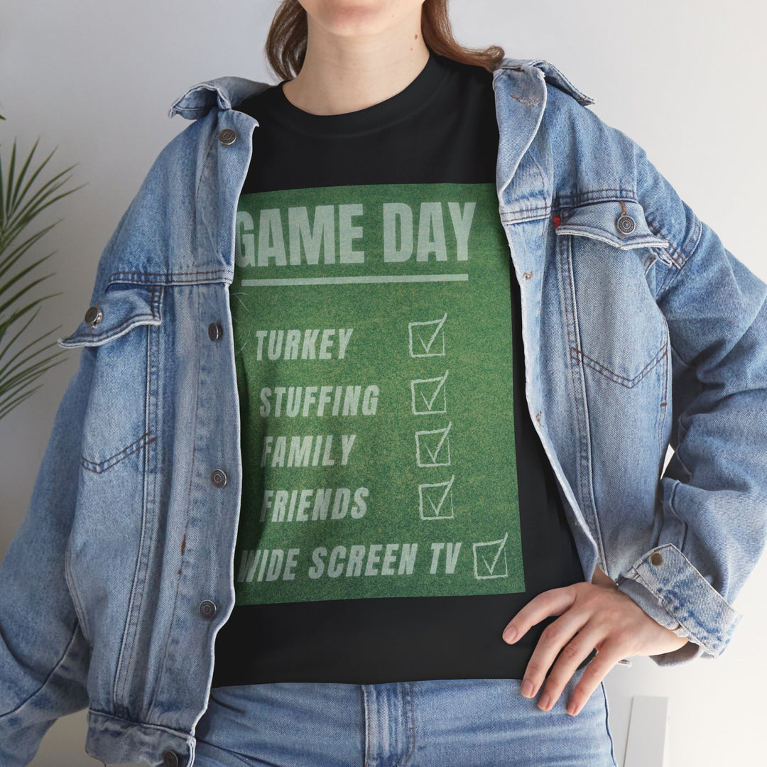 Thanksgiving Game Day T-shirt, Thanksgiving, Colorful, unisex, 4 colors, 8 sizes