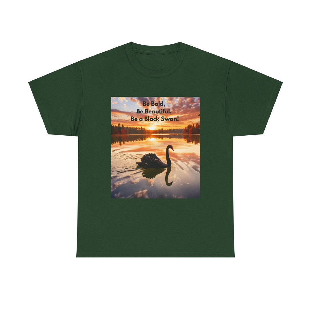 Be a Black Swan T-shirt glide through life Embrace each day unisex