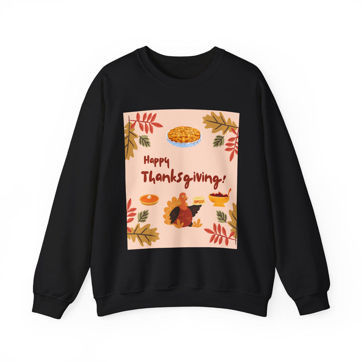 Thanksgiving turkey Sweatshirt, Crewneck, unique, heavy weight, available in 4 colors and 6 sizes