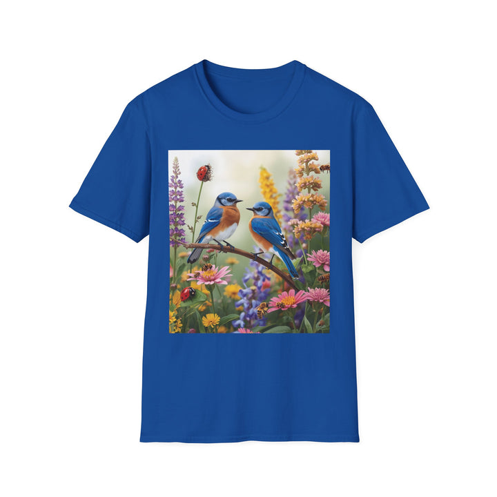 Bluebird & Wildflower Tee, 6 colors, 5 sizes